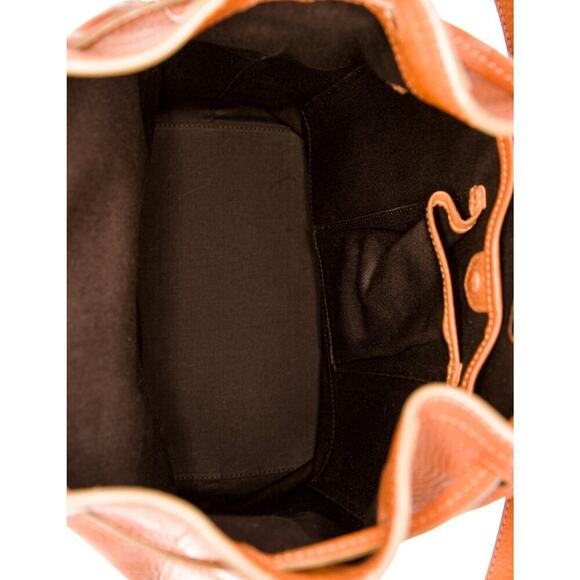 Ralph Lauren Collection Ricky Drawstring Bucket Bag Medium Brown Purse - Picture 7 of 9